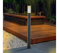 Lindby Lampione Statius, antracite/opale, ferro, 100 cm LINDBY