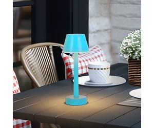 Lindby LED ricaricabile Gaja, blu, USB, IP44, RGBW, dimmerabile LINDBY
