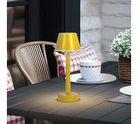 Lindby Luce ricaricabile a LED Gaja, gialla, USB, IP44, RGBW, dimmerabile LINDBY