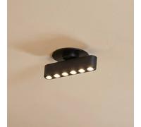 Lindby luci LED da incasso Eldrin, nera, punti luce, 13,1 cm LINDBY