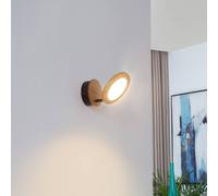 Lindby Manel Faretto LED in legno a 1 luce LINDBY