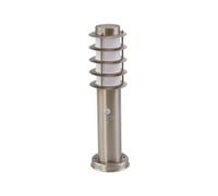 Lindby paletto luminoso grigio, con sensore di movimento, lampioncini da | lampada da giardino IP54 protetto da polvere e spruzzi, E27, H: 45 cm, Moderno, in Acciaio inossidabile per Terrazza