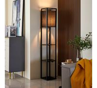 Lindby Piantana Birta, nera, scaffale, legno, 159 cm LINDBY