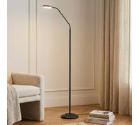 Lindby Piantana LED ricaricabile Elvyn, nera, regolabile LINDBY