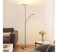 Lindby Piantana LED Sumani, angolare, nichel, altezza 180 cm LINDBY