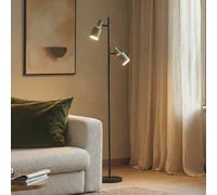 Lindby piantana Ovelia, verde/nero, metallo, E27 LINDBY