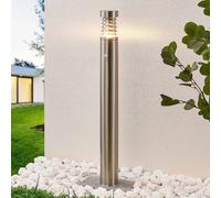 Lindby Piper Lampione con sensore in acciaio inox LINDBY