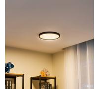 Lindby Plafoniera a LED Pravin, Ø 30 cm, dimmerabile, nero LINDBY