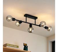 Lindby Plafoniera dimmerabile (Vintage) colore Nero, in Metallo ad es. Soggiorno & Sala da pranzo plafoniera lampada