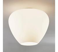 Lindby Plafoniera di vetro Bibiane, bianco opale LINDBY