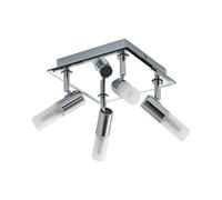 Lindby Plafoniera dimmerabile (Moderno) colore Argento, in Metallo ad es. Bagno plafoniera per bagno lampada