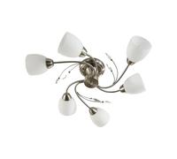 Lindby Plafoniera dimmerabile (Moderno) colore Grigio, in Vetro ad es. Soggiorno & Sala da pranzo plafoniera lampada