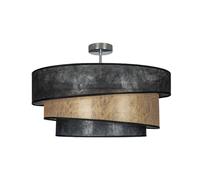 Lindby Plafoniera dimmerabile (Moderno) colore Nero ad es. Soggiorno & Sala da pranzo plafoniera in tessuto, lampada