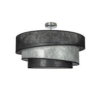 Lindby Plafoniera dimmerabile (Moderno) colore Nero, in Metallo ad es. Soggiorno & Sala da pranzo plafoniera tessuto lampada