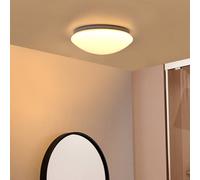 Lindby plafoniera Emeryn, CCT, dimmerabile, bianco, Ø 28 cm LINDBY