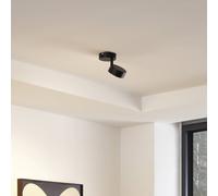 Lindby plafoniera Jyla, a 1 luce, nero opaco LINDBY