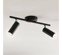 Lindby Plafoniera LED Camille, nero, 2 punti luce LINDBY
