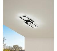 Lindby Plafoniere LED dimmerabile (Moderno) colore Nero, lampadina inclusa lampada da esterni per giardino terrazzo balcone e casa plafoniera
