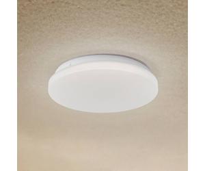 Lindby Plafoniera LED da esterni Kirkola, 3000 K, Ø 26 cm, bianca LINDBY