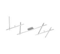 Plafoniera LED Lindby Kerem, 345 cm, colore nichel, metallo LINDBY