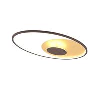 Lindby Plafoniera LED dimmerabile (Moderno) colore Marrone, in Metallo ad es. Soggiorno & Sala da pranzo lampadina inclusa lampada plafoniera
