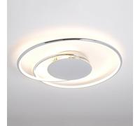 Lindby Plafoniera LED Joline, Ø 45 cm, color cromo, metallo LINDBY
