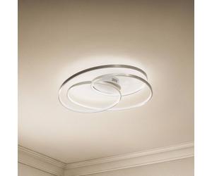 Lindby Plafoniera LED Joline, Ø 60 cm, color nichel, metallo LINDBY