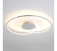 Plafoniera LED 'Joline' (Moderno) colore Argento, in Metallo ad es. Soggiorno & Sala da pranzo, lampadina inclusa) di Lindby | lampada LED, plafoniera LED, plafoniera