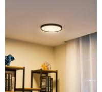 Lindby Plafoniera LED Pravin, Ø 30 cm, 3.000 K, nero LINDBY