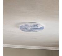 Lindby plafoniera Orbi, 38 cm, blu/bianco, plastica 10019799