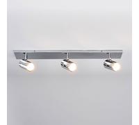 Lindby plafoniera per il bagno Dejan, 65 cm, a 3 luci, cromo, IP44 LINDBY