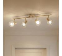 Lindby plafoniera Piena, beige, a 4 luci, metallo, 70 cm 10031114