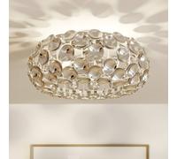 Lindby plafoniera Reza, Ø 48 cm, colore cromo, E14 LINDBY