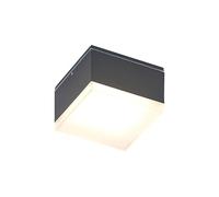 Lindby Plafoniere LED (Moderno) colore Nero, in Alluminio lampadina inclusa lampada da esterni per giardino terrazzo balcone e casa plafoniera