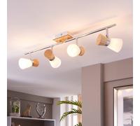 Lindby Quadruplo spot di legno Vivica LINDBY