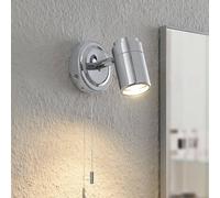Lindby Applique dimmerabile (Moderno) colore Argento, in Metallo ad es. Soggiorno & Sala da pranzo applique per bagno