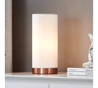 Lindby Ronja - lampada da tavolo con base color rame LINDBY