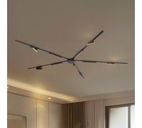 Lindby Sistema a binario 48V Lumaro, 10 strisce LED, nero, CCT LINDBY