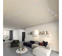 Lindby Sistema binario monofase Linaro, GU10, 14 lampadine, bianco LINDBY