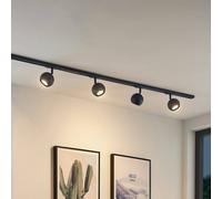 Lindby sistema binario monofase Linaro, GU10, a 4 luci, nero LINDBY