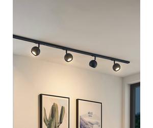 Lindby sistema binario monofase Linaro, GU10, a 4 luci, nero LINDBY