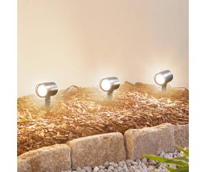 Lindby Smart Faretto con picchetto a terra Nycta, RGB, Tuya, set da 3 LINDBY