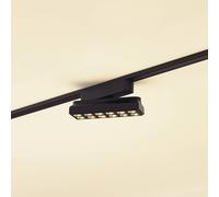 Lindby Striscia LED 48 V Lumaro, nera, 12 punti, dimmerabile LINDBY