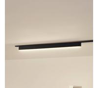 Lindby Striscia LED 48 V Lumaro, nero, 20W, plastica, dimmerabile LINDBY