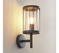 Lindby Yonan applique esterni rotonda, grigio, E27 LINDBY