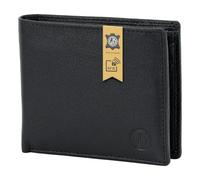 Lindenmann wallet men/men's wallet, matt cowhide, black