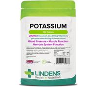 Lindens Compresse di Potassio 200 mg con Vitamina C Supplemento Minerale Qualità