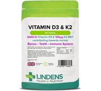 Lindens Vitamin D3 4000IU e K2 MK7 100MCG 3-PACCO 270 Compresse