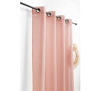 Linder Tenda con nebs (piccolo bottone) - Stile celeste - Finitura occhielli canna di fucile - Colore rosa galassia - Dimensioni 145 x 240 cm - 100% poliestere - Collezione Meteora