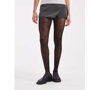 Lindex - Collanti neri da 40 denari con cuori rossi-Nero L